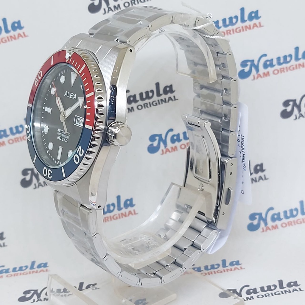 Alba Automatic AL4291X1 Pepsi Bezel - Jam Tangan Pria AL4291