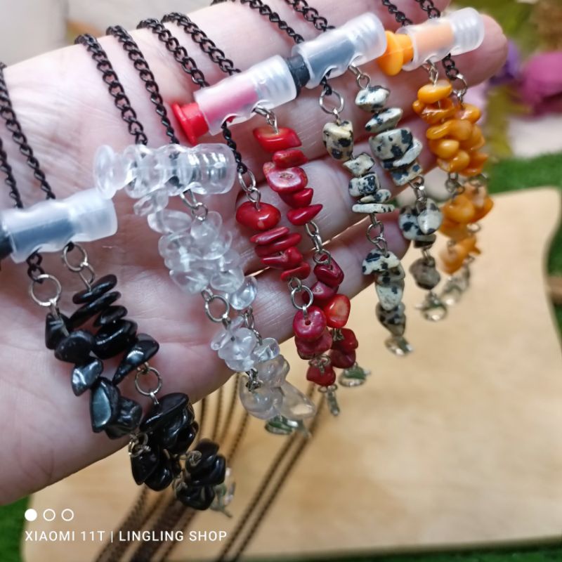 Strap Masker 2in1, konektor masker 2in1, strap masker batu pecah mix rantai