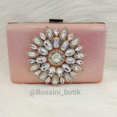 ROSSINI-Tas Pesta wanita/Clutch pesta/Tas pesta 8338 - Silver