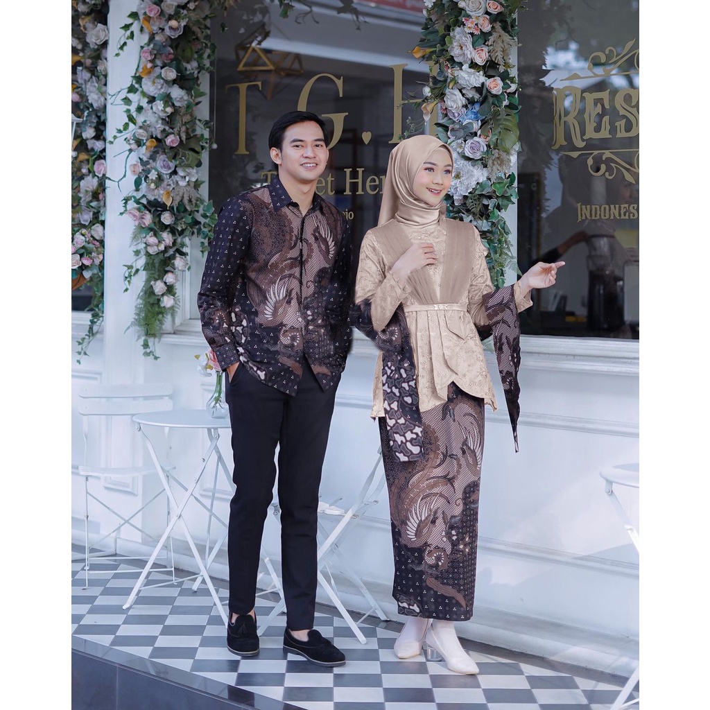 ADA ANAK!! SHOPASHOP SOLO Batik Kebaya Couple New Jasmine Tulle Mutiara kombinasi Tutu