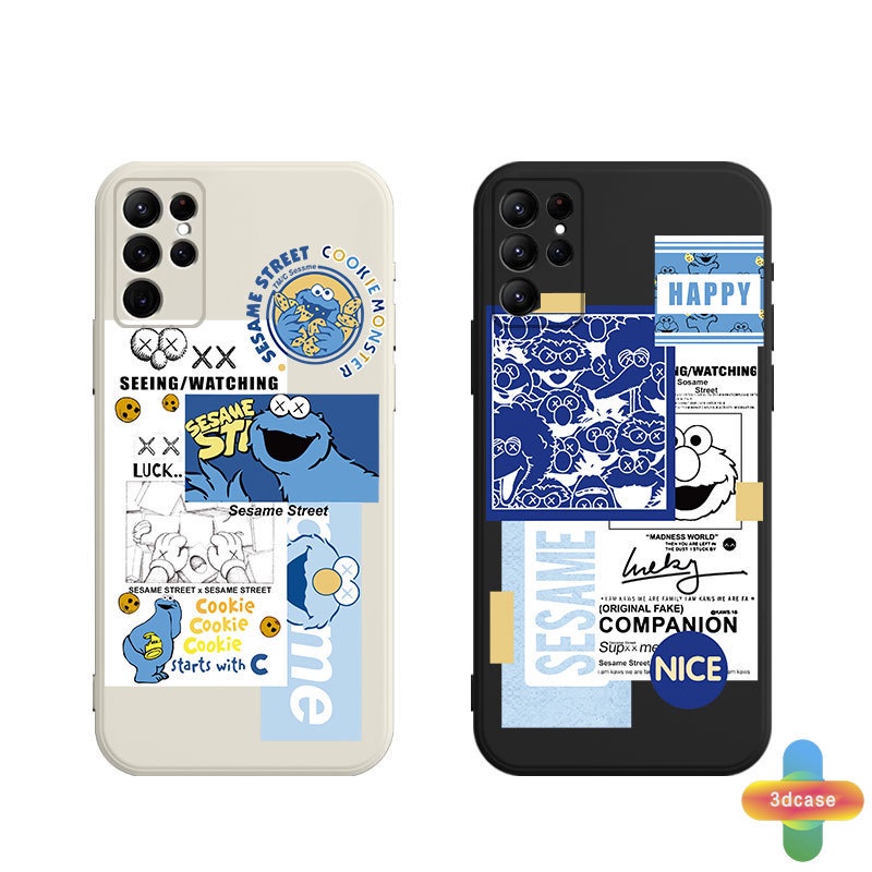 Soft Case OPPO A15 A54 A5S A3S A16 A95 A7 A5 A9 A31 A53 2020 A12 A1K A55 A36 A76 A96 Reno 5 4 5F 4F A74 A15S A52 A11K A92 A35 A11 A93 A32 A72 A94 A53S F17 PRO A16S A12S A12E A33 Y20 Y12 5 5i C3 C25 C12 A12 Sesame Street Anti-fall Case