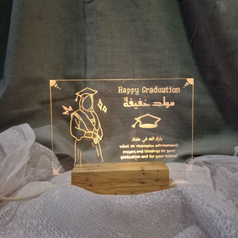

KADO UNIK HADIAH UNIK Lampu Akrilik / Akrilik custom / Acrylic Led / Kado custo.