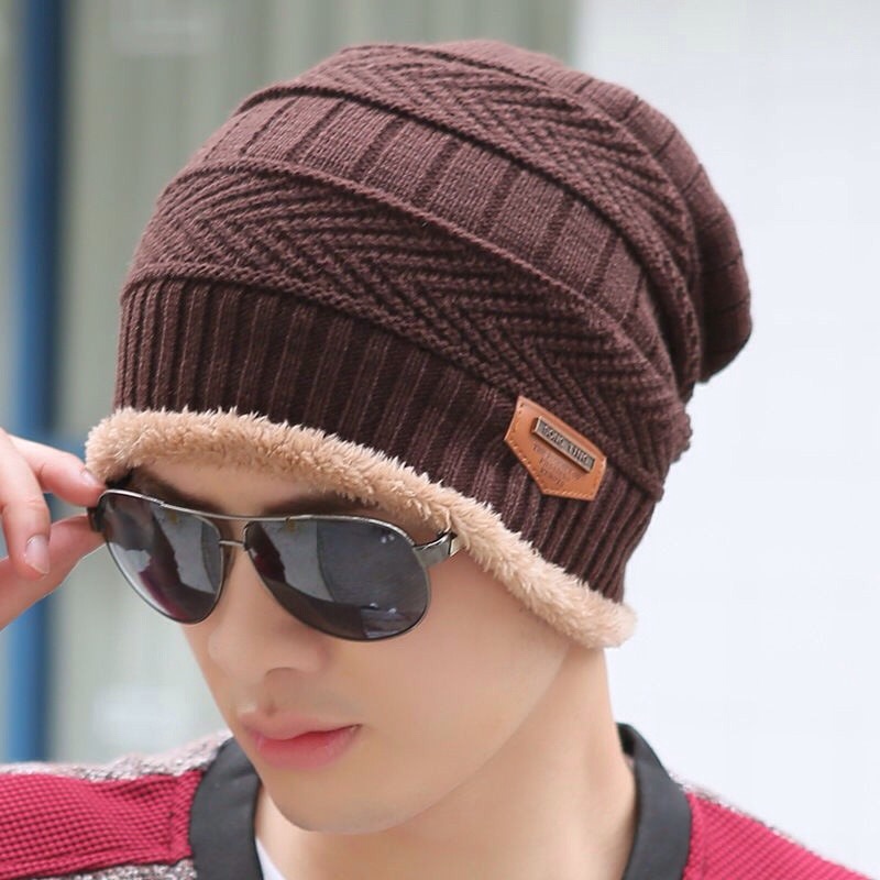 Topi Kupluk Musim dingin dewasa unisexWinter beanie hat women men