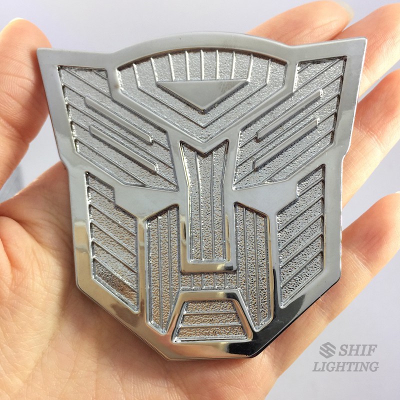 1Pc Stiker Emblem Logo Transformer Bahan Metal Untuk Mobil