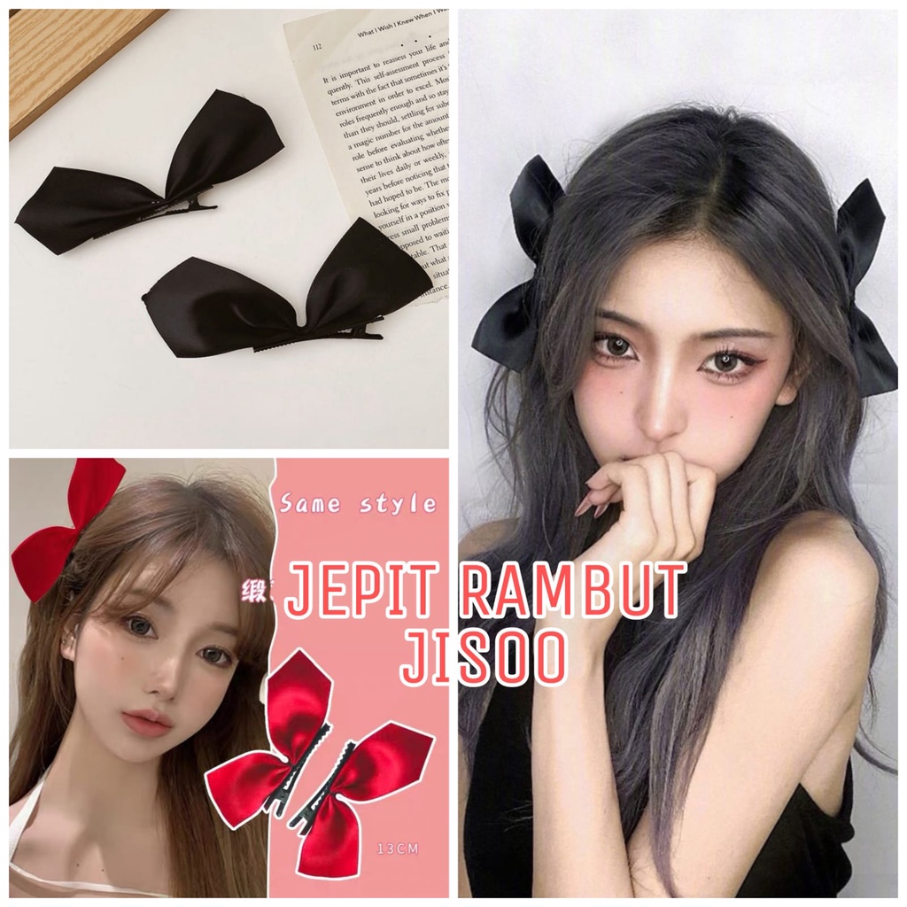 JEPIT RAMBUT JISOO AKSESORIS FASHION KOREA IMPORT JEPITAN RAMBUT KAWAII