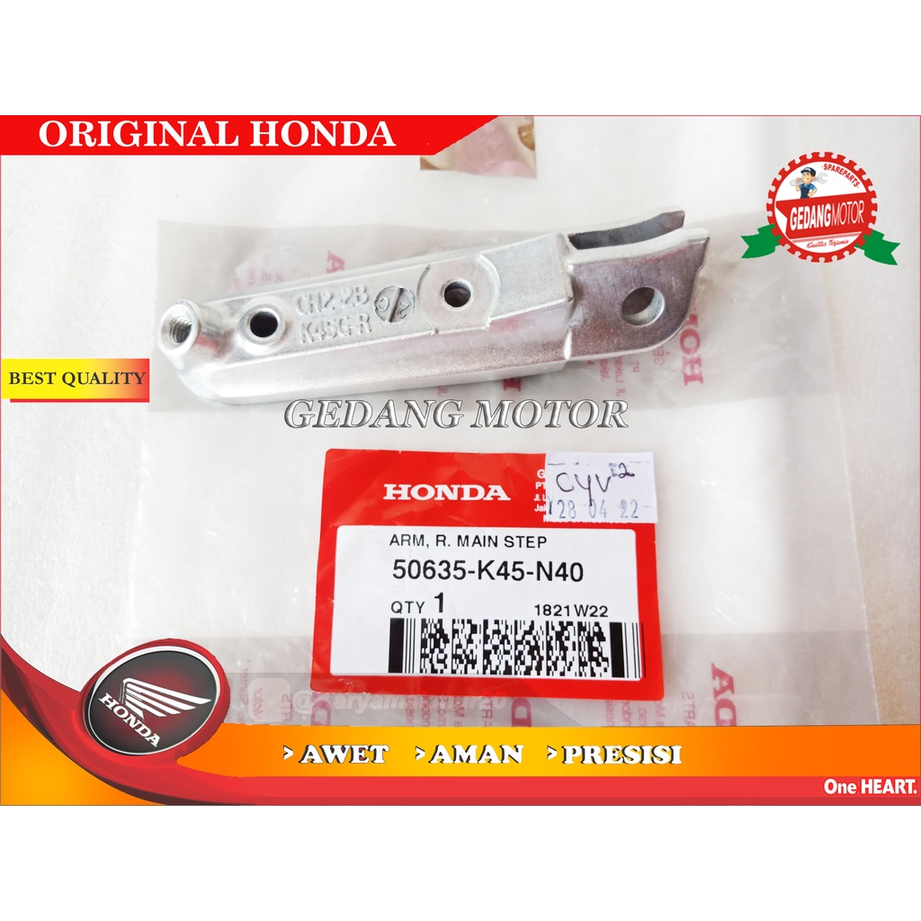 FOOTSTEP PIJAKAN KAKI KANAN CBR 150R CBR150R 2016 ORI AHM K45