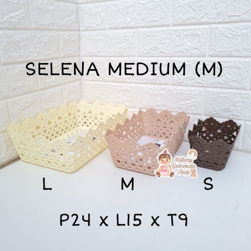 Kerenjang Estetik SELENA MEDIUM (M) /keranjang serbaguna (1PC)