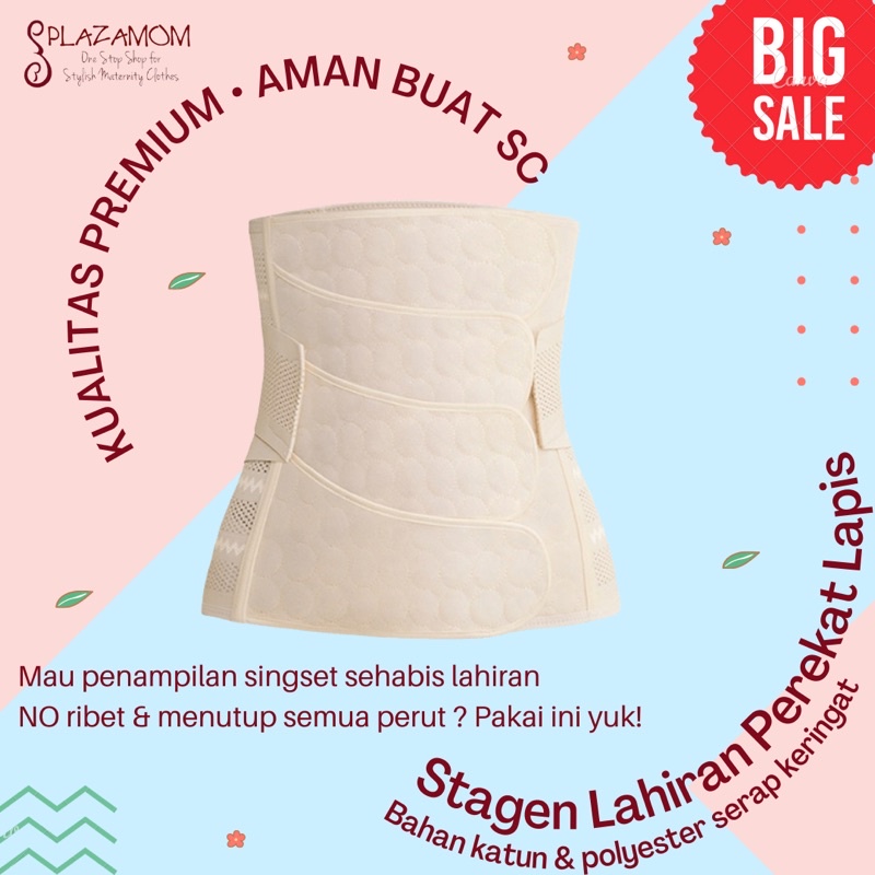 stagen lahiran pasca sc caesar sesar normal korset corset nifas melahirkan newborn new mom maternity untuk penampilan singset pemakaian kencang kokoh bahan katun polyester kualitas premium