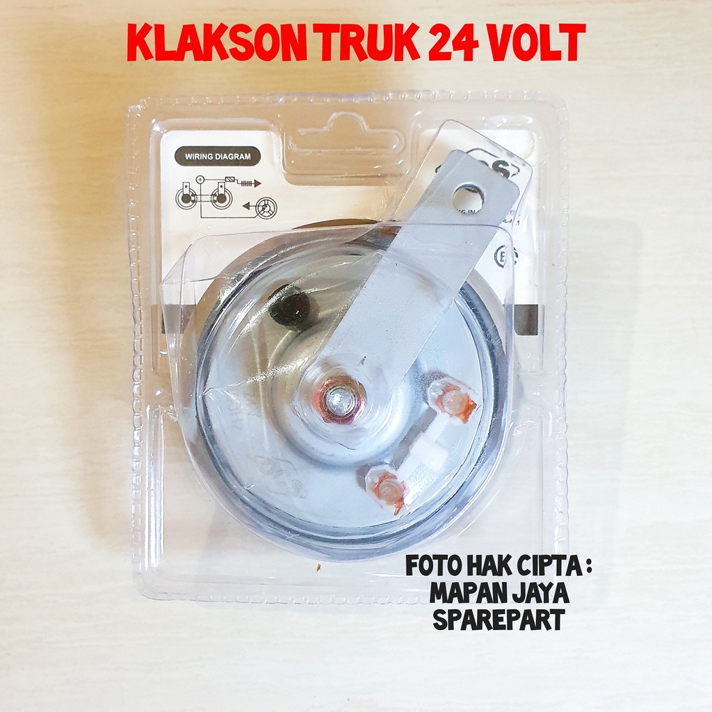 KLAKSON MOBIL TRUK CONTAINER MODEL DISC ENGKEL SINGLE DCS 24 VOLT 24V