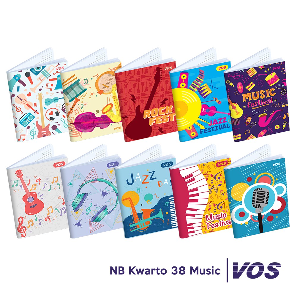

Taman Bookstore - VOS E BUKU TULIS KWARTO 58 MUSIC ISI 10 (GBTS)