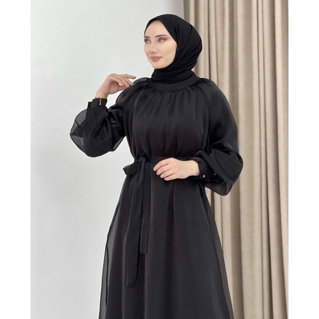 organza dress hijab