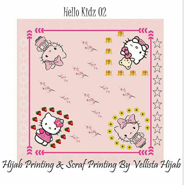 

[Hello Kitty 02] Hijab Printing / Scraf Printing / Kado Wisuda / Kado Ulangtahun / Kado Anniversary