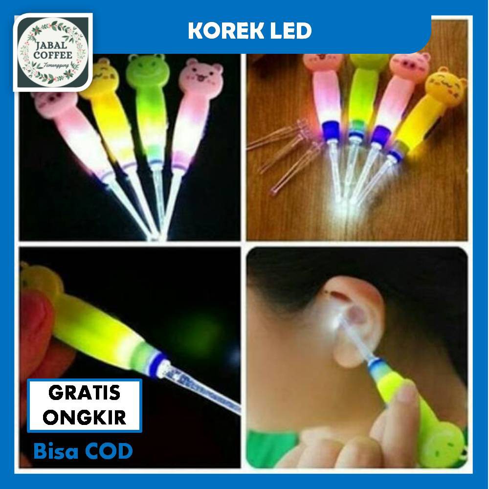 Alat Korek Kuping Pembersih / Pembersih Telinga LED / Korek Kuping Nyala Karakter J70