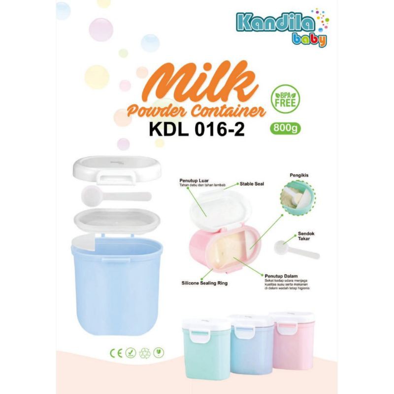 KANDILA Milk Powder Container / Toples Susu kandila 400ml &amp; 800ml KDL016-1 KDL016-2