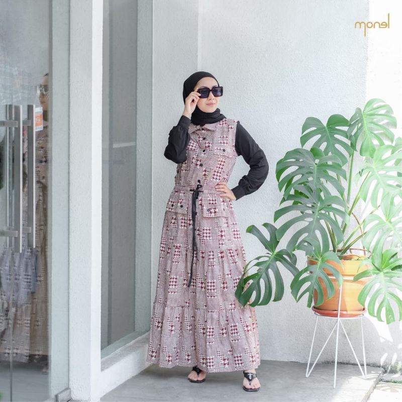 Monel HOUNDSTOOTH (Dress/Terusan/Gamis) @Monel_Chavians