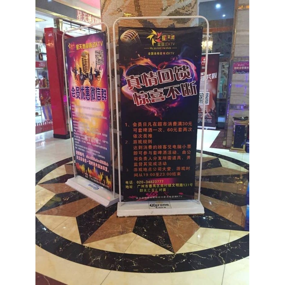 

Baterai Alkaline - Tinta Stempel - Plastik Wraping Tripod Display Banner Stand/Door Frame Stand Besi