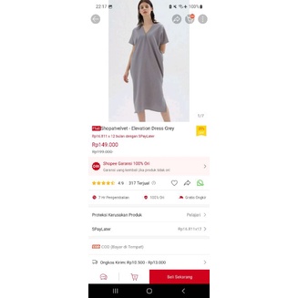 NEW BELOM PERNAH DIPAKAI SHOPATVELVET ELEVATION DRESS