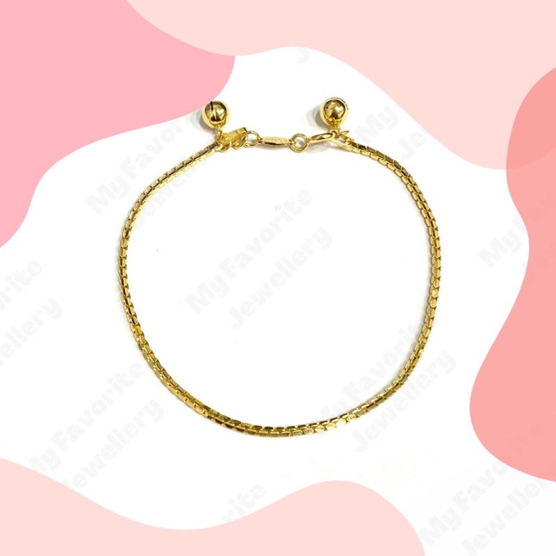 Gelang Italy Santa (Emas Asli Kadar 700)