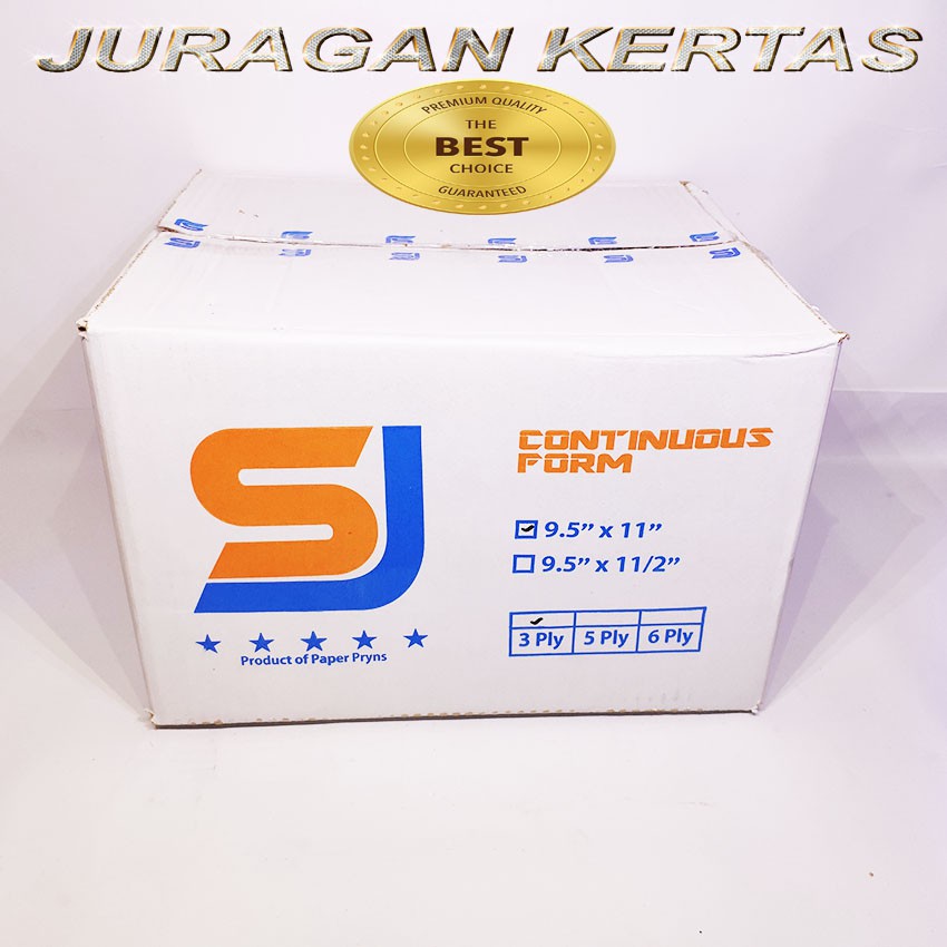 

CONTINUOUS FORM 9.5 X 11 3PLY SJ STANDAR