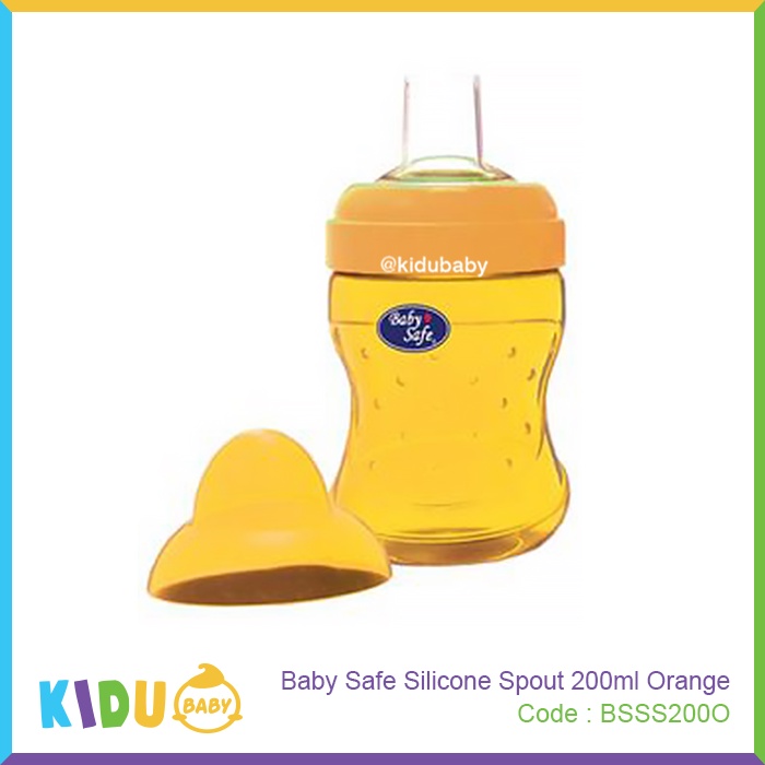 Baby Safe Botol MPASI Anak Silicone Spout 200ml Kidu Baby