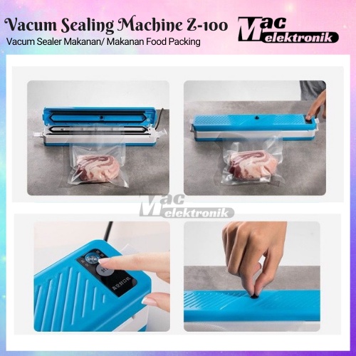 Mesin Vacum Sealer Plastik Vacuum Udara Vakum alat bungkus makanan Vipoo Z-100 Vacum sealer FRESH Makanan Food Packing