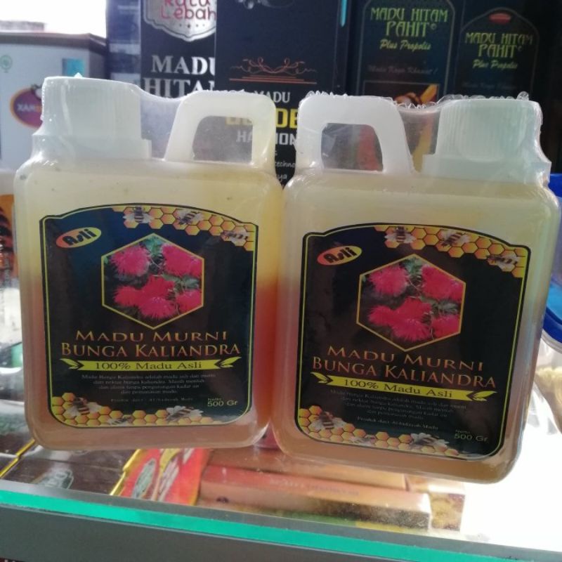 

Madu Bunga Kaliandra 500 gr, Madu murni Kaliandra, Madu Asli Kaliandra kuning