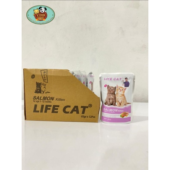 Life Cat Kitten Salmon 24 pcs