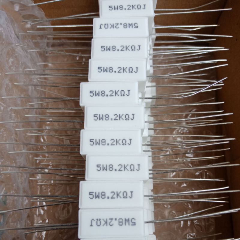 resistor kapur 8k2 5w taiwan