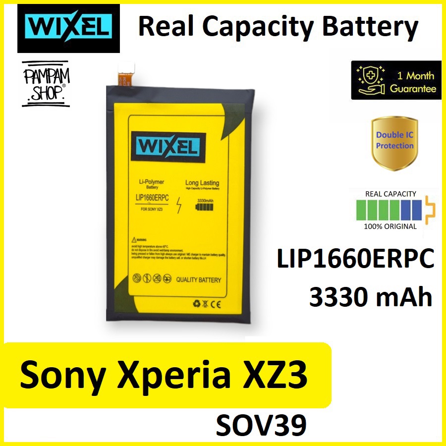 WIXEL ME Baterai Sony Xperia XZ3 SOV39 LIP1660ERPC Real Capacity Battery Original 100% Ori Batre Batrai HP Handphone