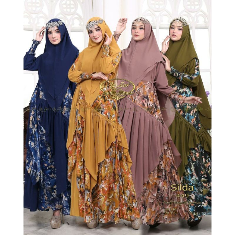 GAMIS MOTIF SET SYAR'I - SILDA BY AJEZAS