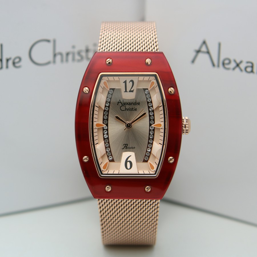 ORIGINAL Jam Tangan Wanita Alexandre Christie Stainles AC 2778 / AC2778 / 2778 Garansi Resmi 1 Tahun