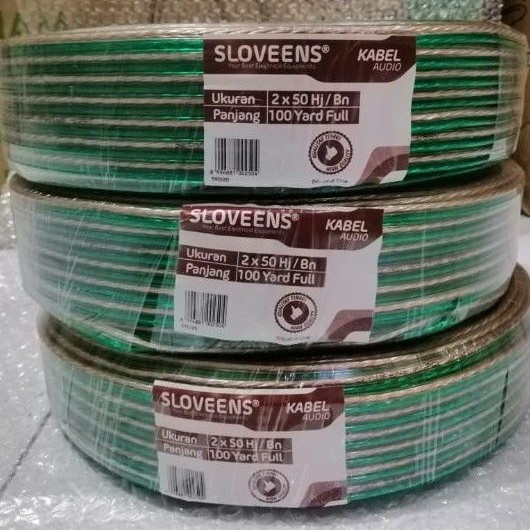 Kabel Transparan 2 x 50 100 Yard Full Sloveens / Kabel Audio / Kabel Monster 2 x 50 100 Yard Full