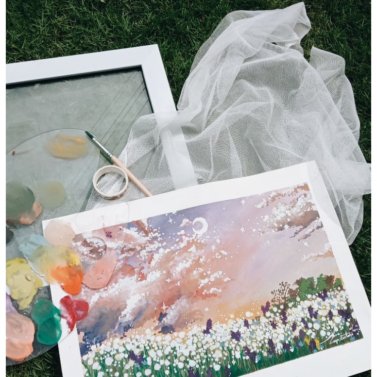 

OPEN COMMISSION (custom/non custom) Watercolor/gouache painting