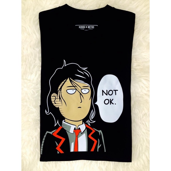 Kaos Saitama NOT OK One Punch Man Anime Manga Premium Unisex