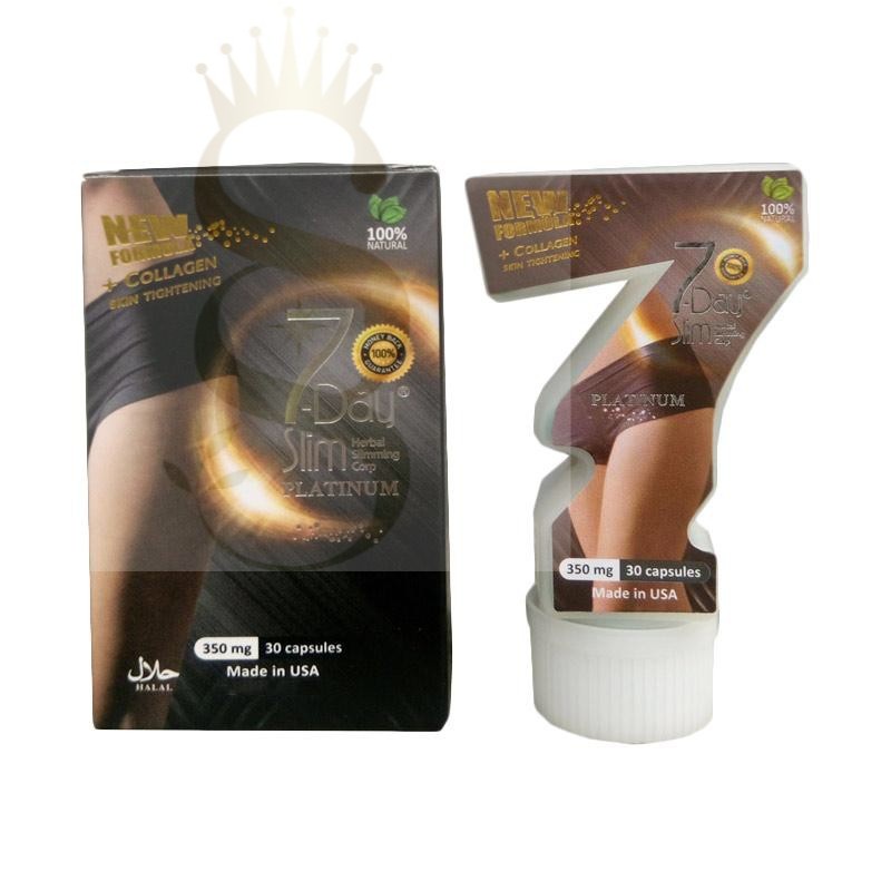 7 Dayslim Platinum 350mg Original - Body Day / Days Slim Herbal Obat Diet Pelangsing Badan 7 Hari