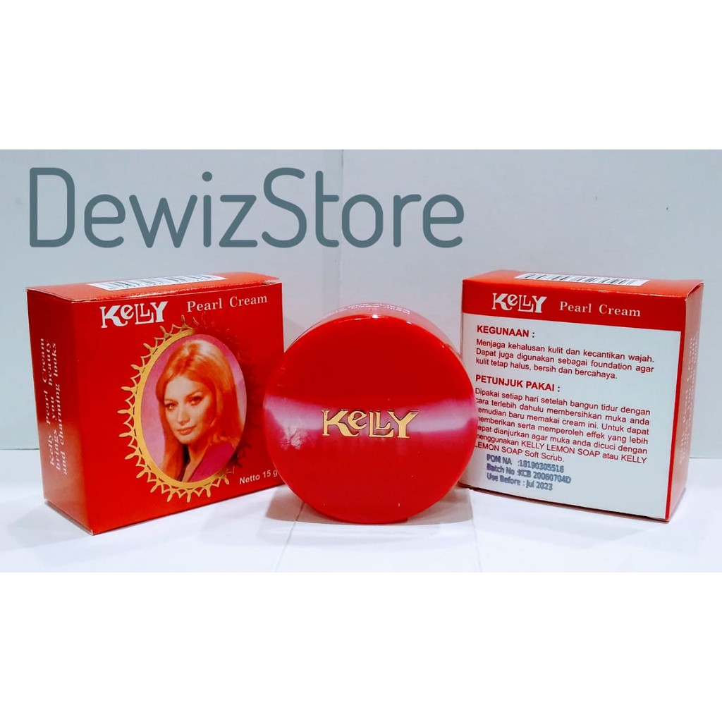 KELLY PEARL CREAM / KRIM WAJAH - 15GR