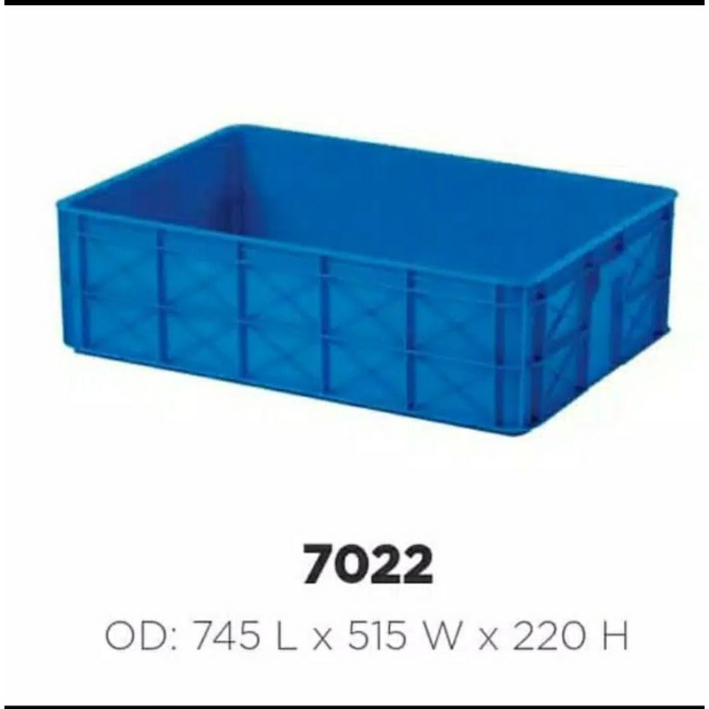 Box Container 7022 Rabbit 74x51x22 Krat Keranjang Industri Plastik / Bak Kolam Ikan