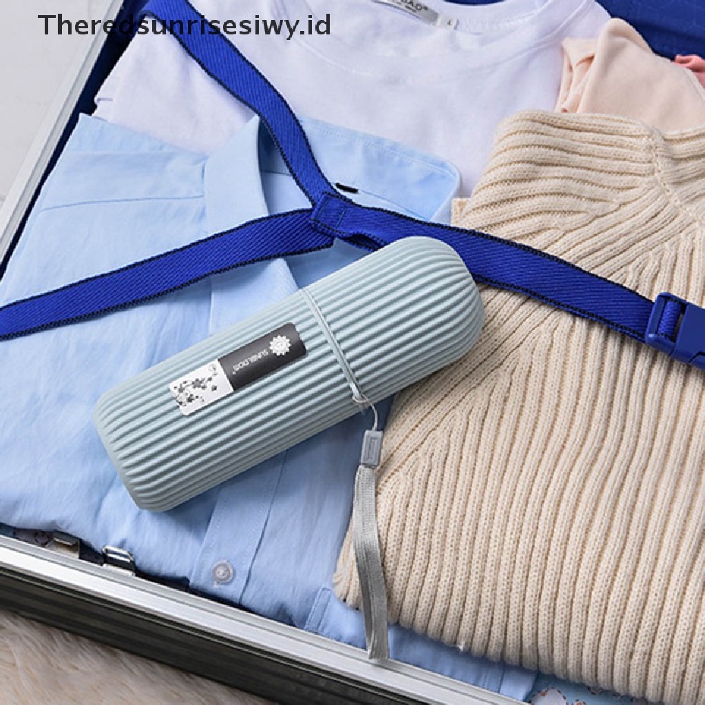 (Theredsunrisesiwy.Id) Kotak Penyimpanan Pasta Gigi Portable Untuk Travel / Camping