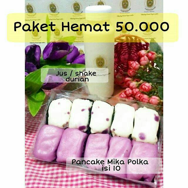 Promo Paket Hemat Pancake Durian Jus Durian / shake durian Durian Medan Pancake Polka Polkadot