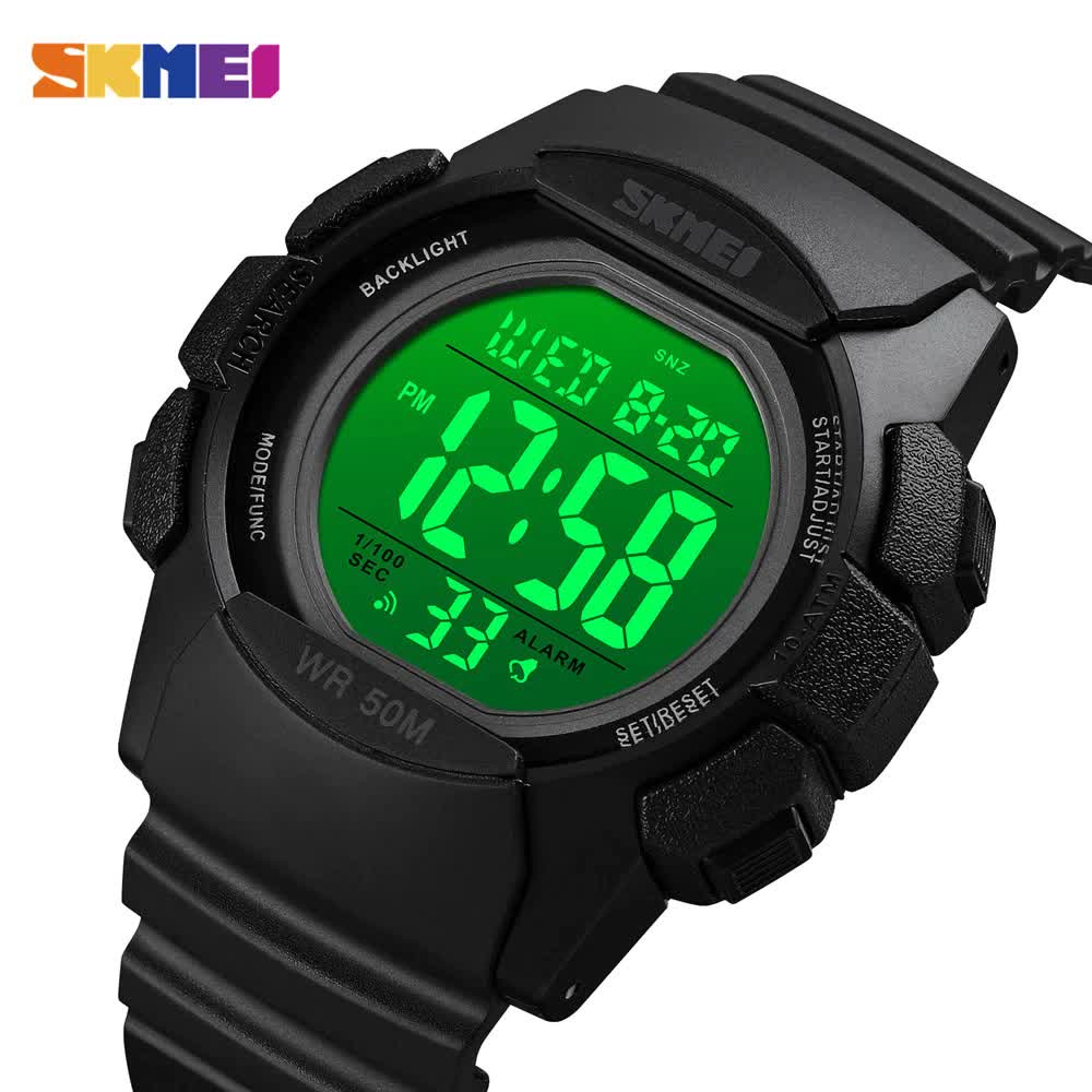 Jam Tangan Pria SKMEI 1771 Dual Time Jam Tangan Digital LED Original SKMEI