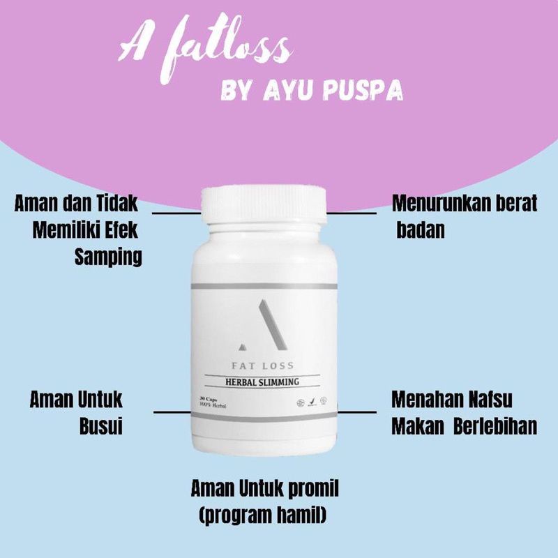 Afatloss by ayupuspa isi 30 kapsul