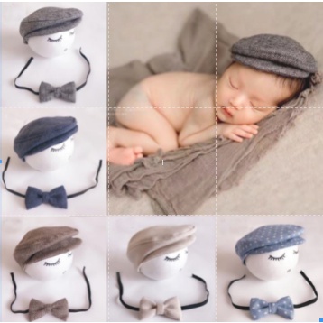 Topi Anak + Bow Tie / Topi Pet Anak / Topi Bayi