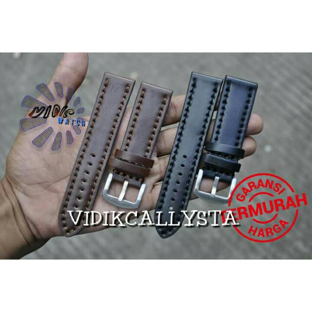 LEATHER STRAP TALI KULIT KALEP UNIVERSAL 22 24 MM SEMUA JAM