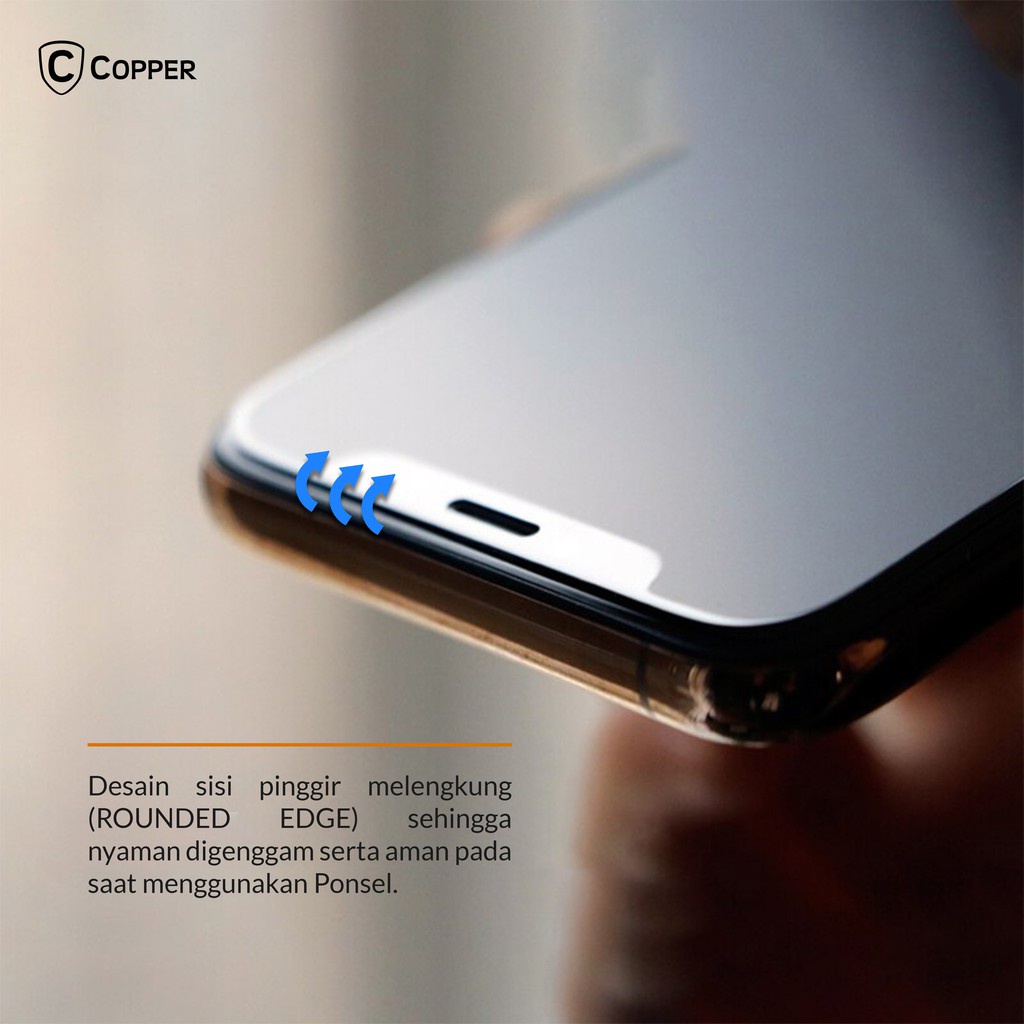 Samsung A51 - Copper Tempered Glass Full Glue Anti Glare - Matte-4