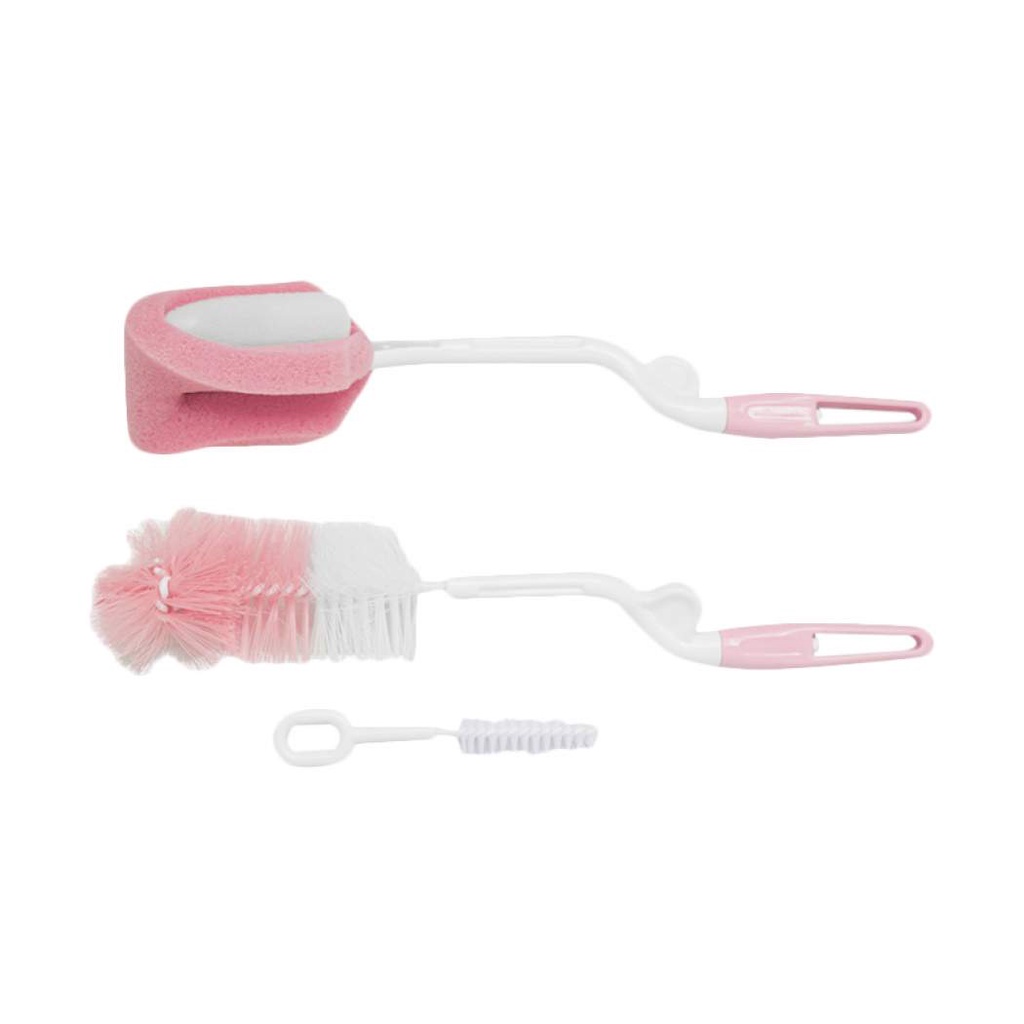 Sikat Botol Susu Moonship / Bottle &amp; Nipple Brush Sikat Dot Bayi 3 in 1-Vegasus Store(COD)