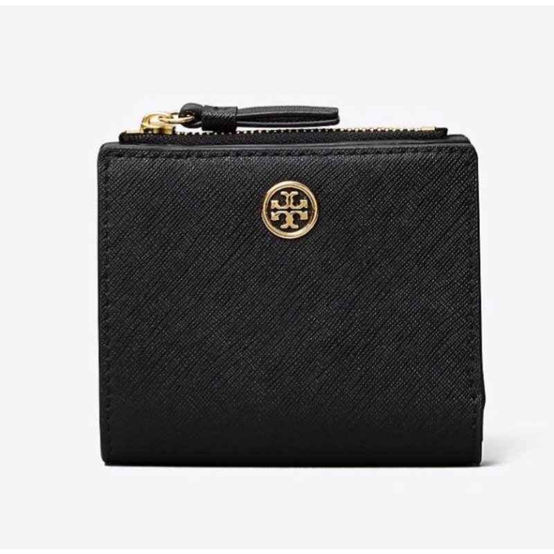 Tory Burch Robinson Mini Wallet Black