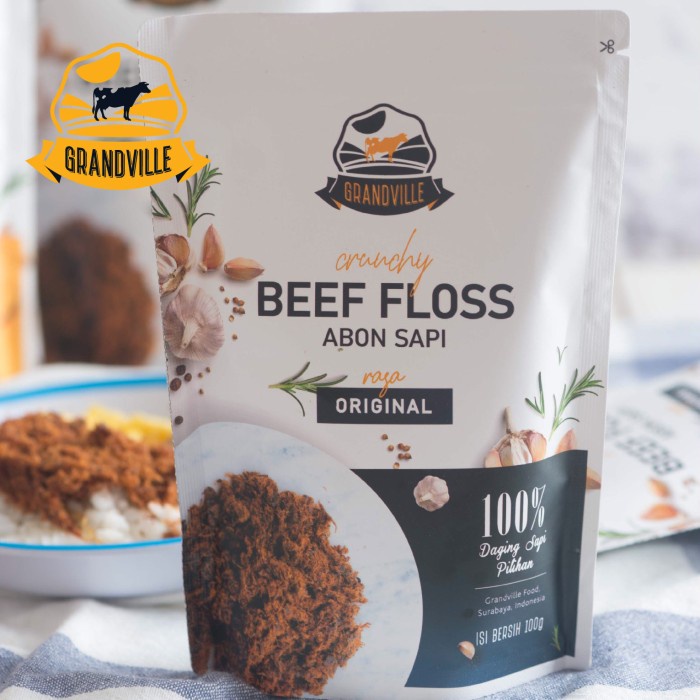 

ABON- GRANDVILLE ABON SAPI ORIGINAL / BEEF FLOSS 100GR -MAKANAN-KERING.