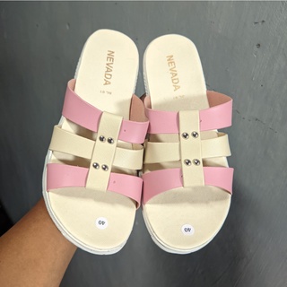 sandal Slide flat Nevada wanita sendal wanita slop ringan sandal cewek NV 876.