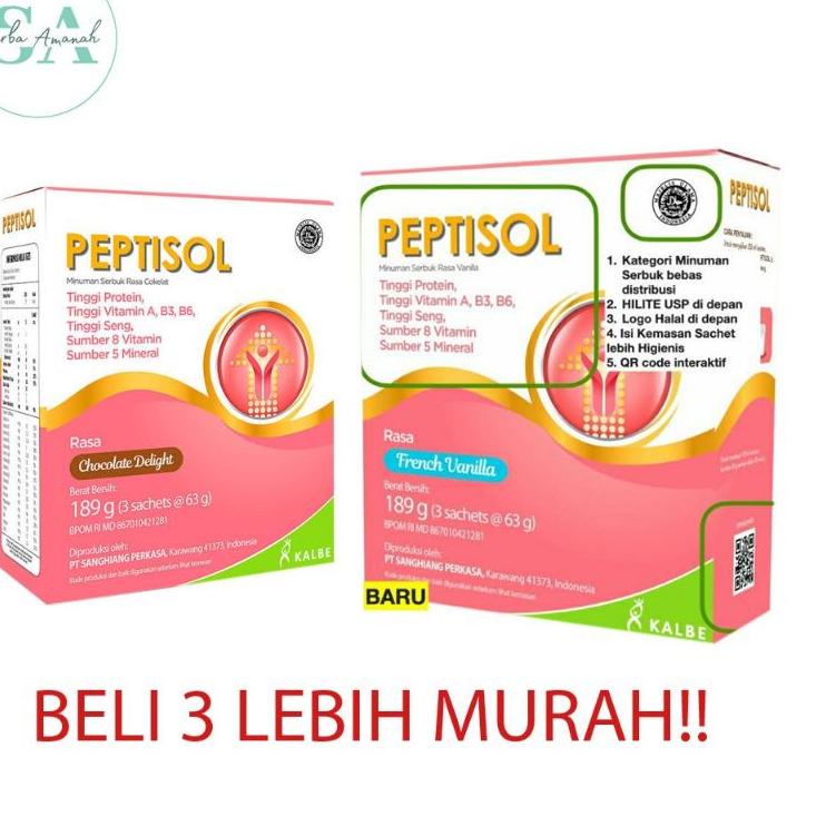 

[KODE BARANG 744] Peptisol 189 gram - Susu nutrisi tinggi protein- ibu hamil-pasca operasi