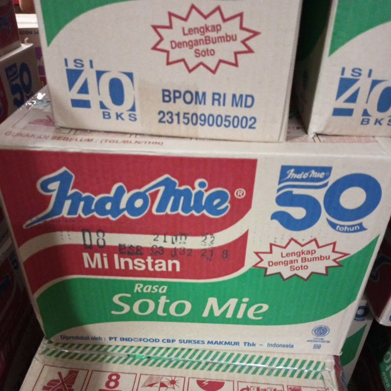 

Indomie Rasa Soto Mie 1 Karton